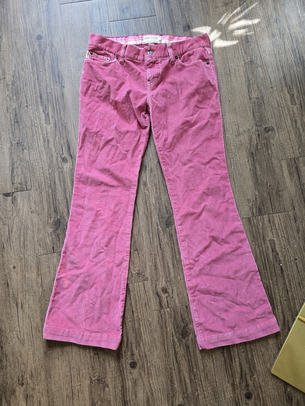 Vintage Y2K Hollister Pink Corduroy Bootcut Pants